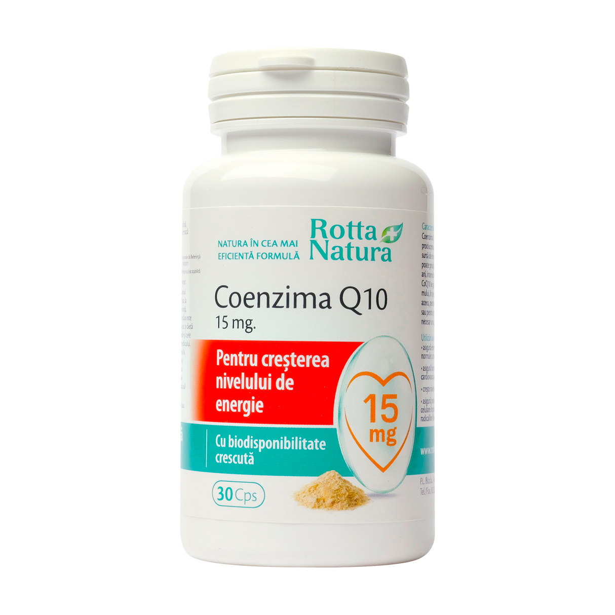 Coenzima D10 15mg 30 capsule