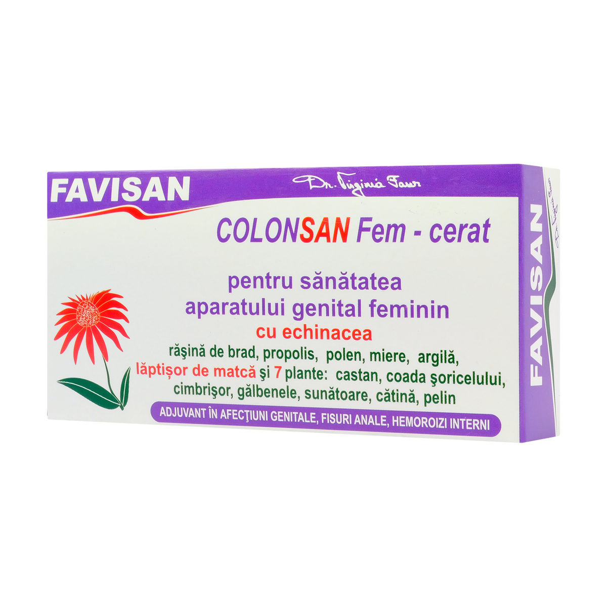 Colonsan Fem-cerat supozitoare cu 7 plante 12 bucati 22.8 g