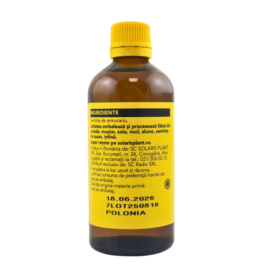 Ulei armurariu presat la rece 100ml Solaris