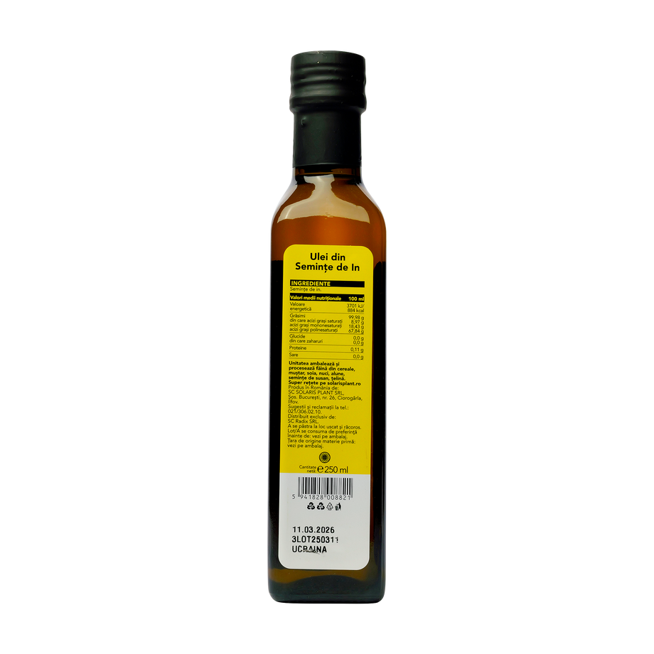 Ulei seminte in presat la rece 250 ml