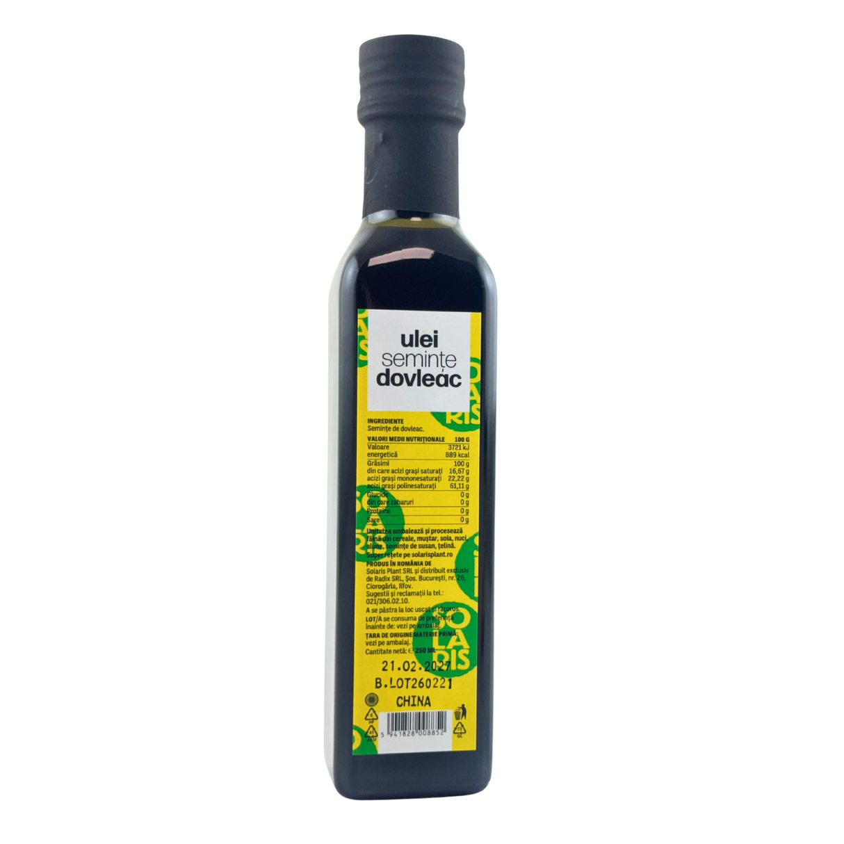 Ulei seminte dovleac presat la rece 250 ml