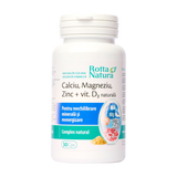Calciu magneziu zinc + vitamina D2 naturala 30 capsule