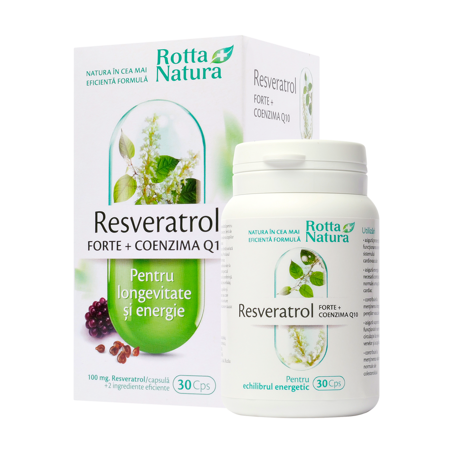 Resveratrol forte + coenzima Q10 30 capsule