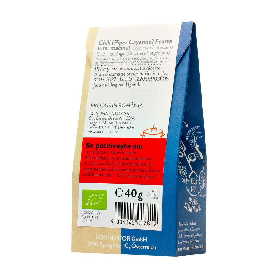 Chili foarte iute macinat 40 g