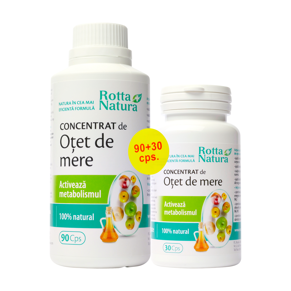 Pachet otet de mere 120 capsule