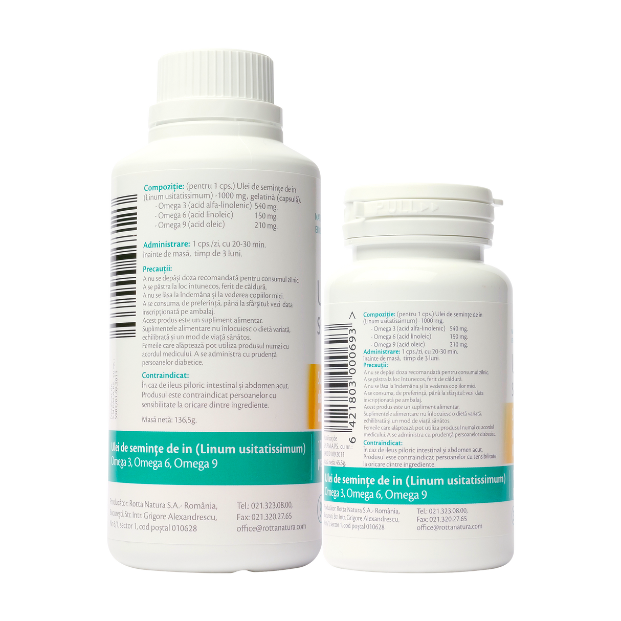 Pachet ulei seminte de in 120 capsule