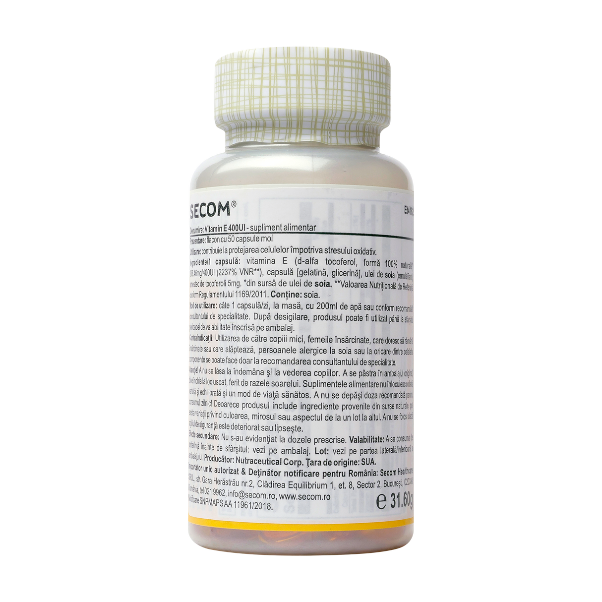 Vitamin E 400iu 50 capsule
