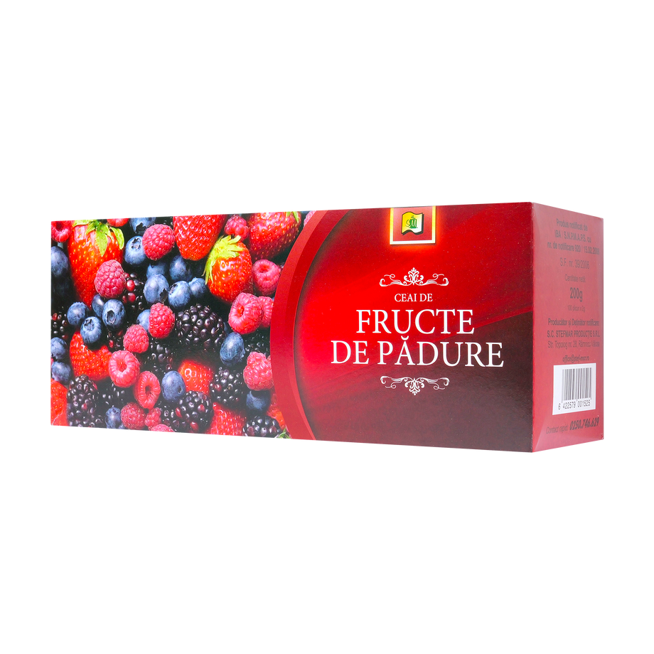 Ceai fructe de padure 100 plicuri