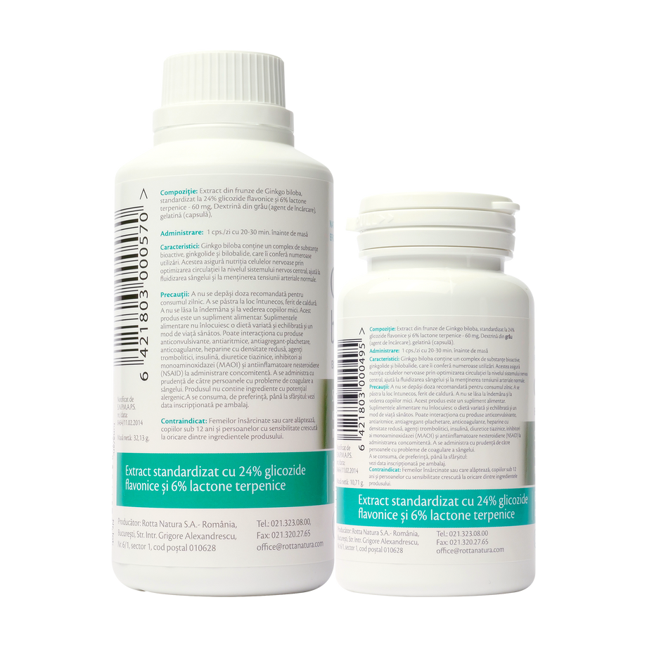 Pachet ginkgo biloba extr.60mg 120 capsule