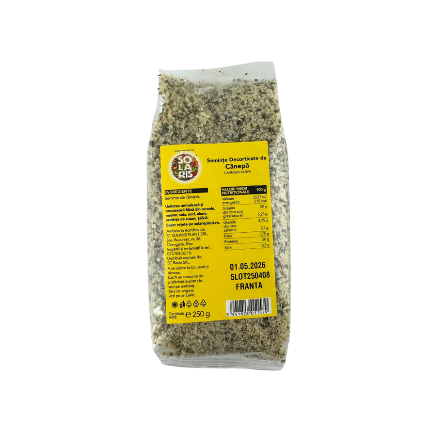 Seminte decorticate de canepa 250 g