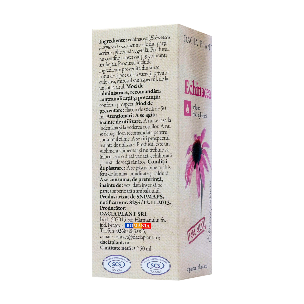 Echinaceea fara alcool 50 ml