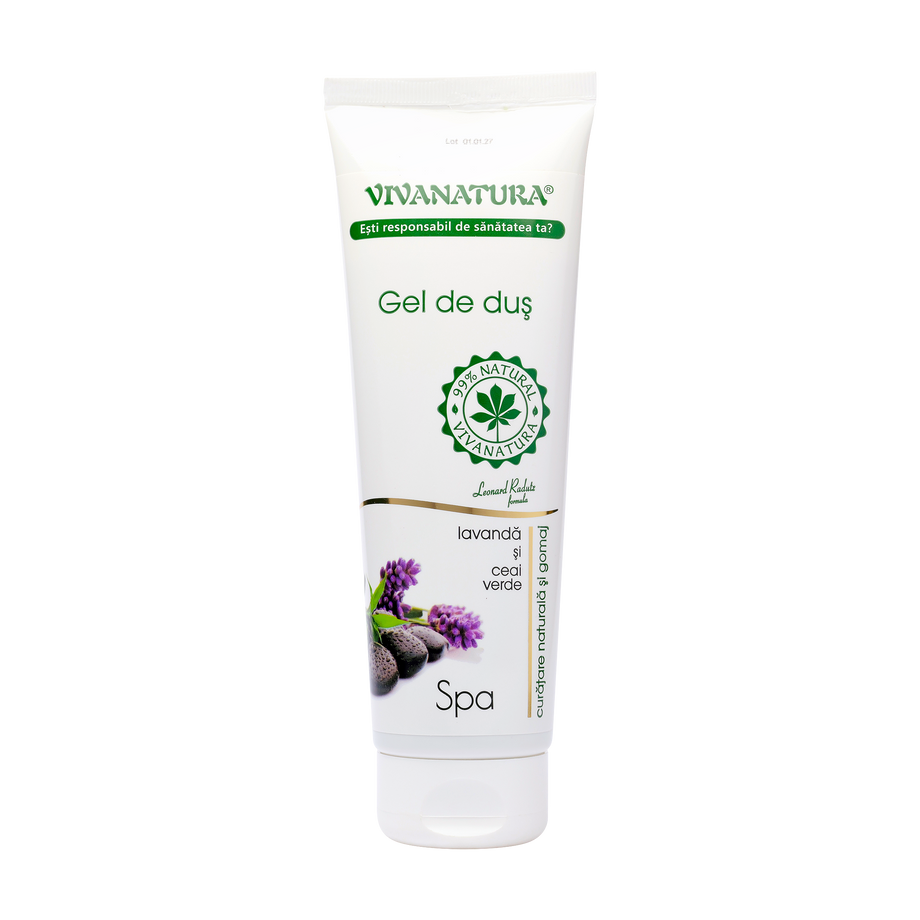 Gel dus spa cu lavanda si ceai verde 250 ml