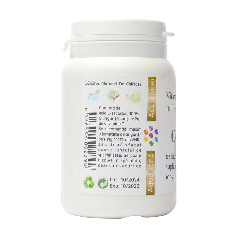 Vitamina C naturala, pulbere Aquanano 100 g