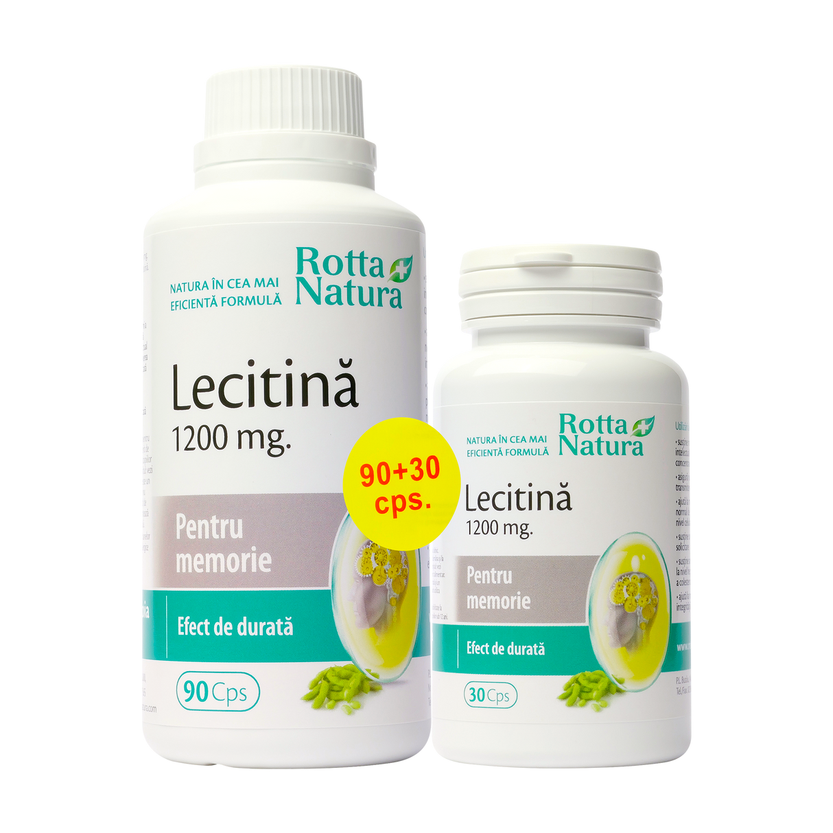 Pachet lecitina 1200mg 120 capsule
