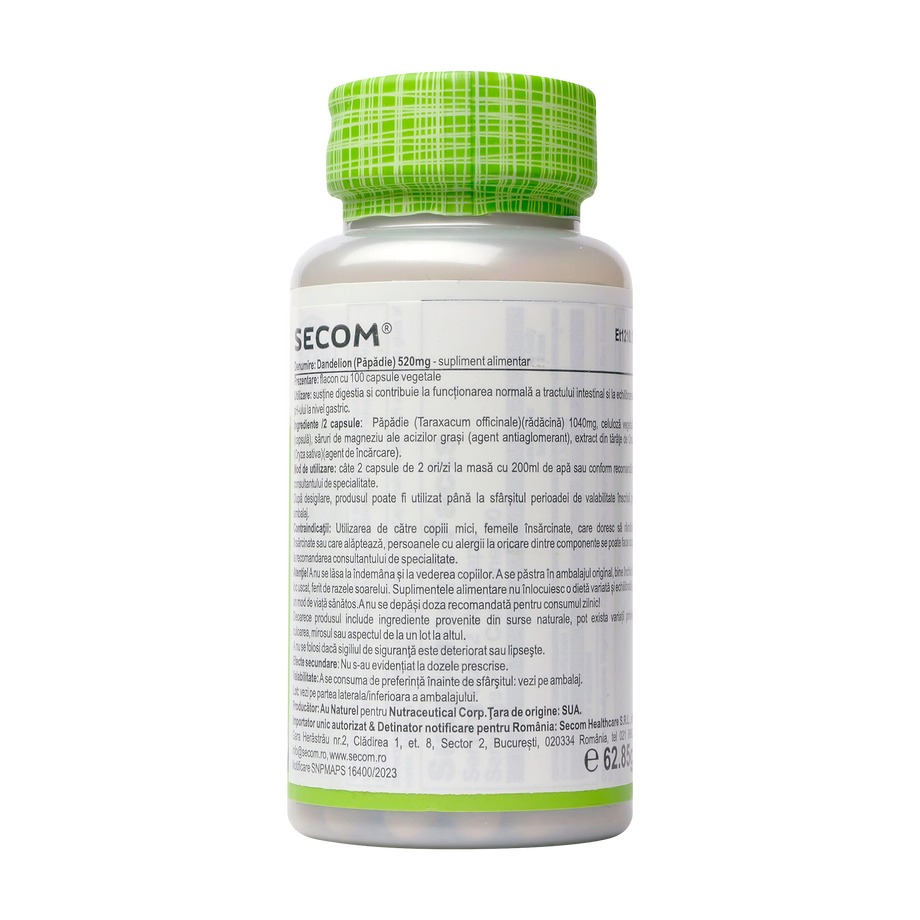 Dandelion papadie 520mg 100 capsule