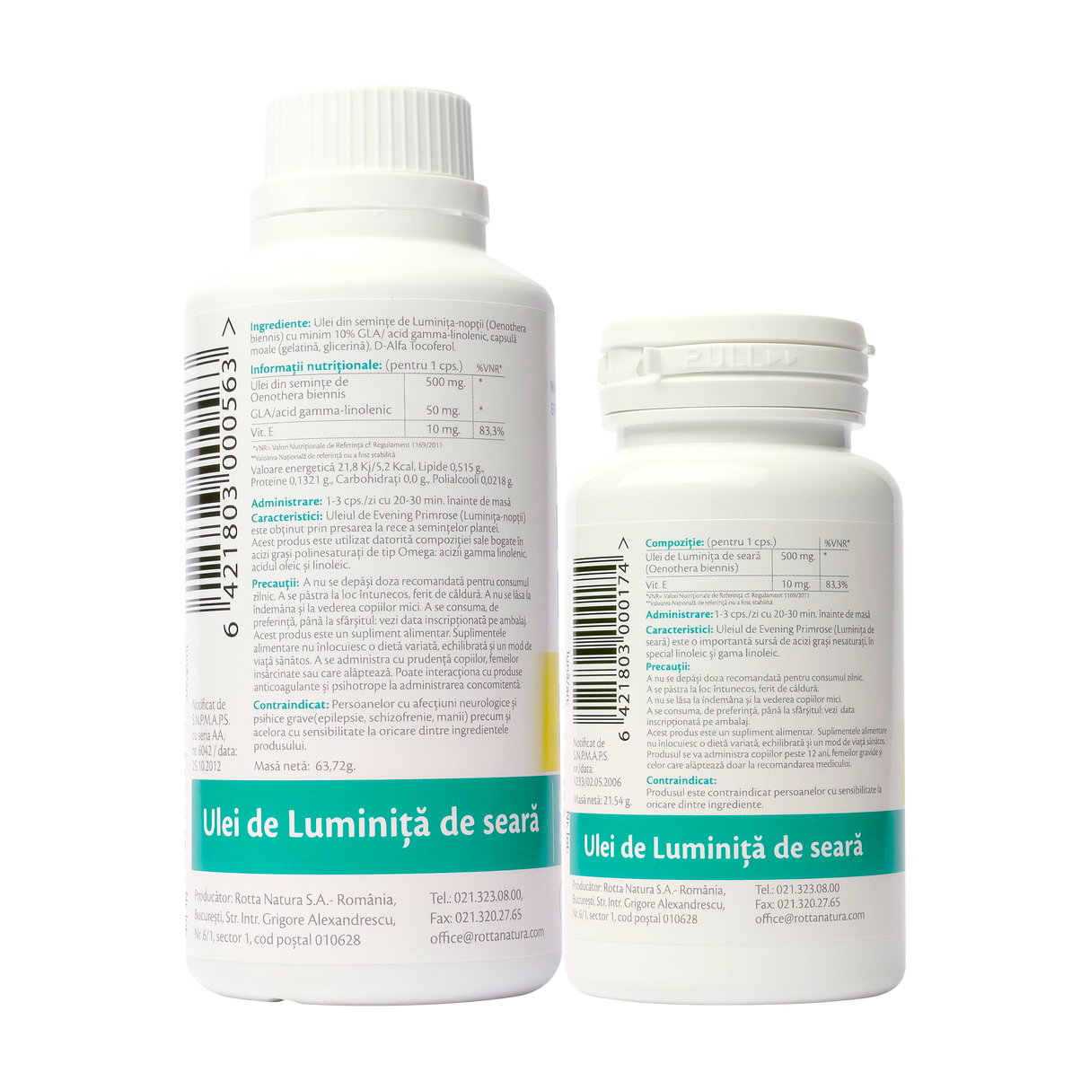 Pachet evening primrose + vitamina E 120 capsule
