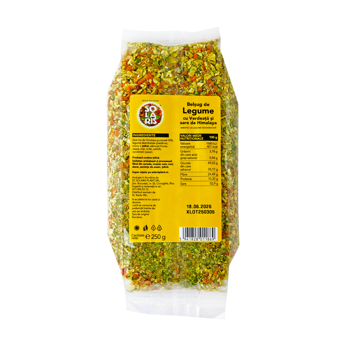 Belsug legume cu verdeata si sare roz de himalaya 250 g