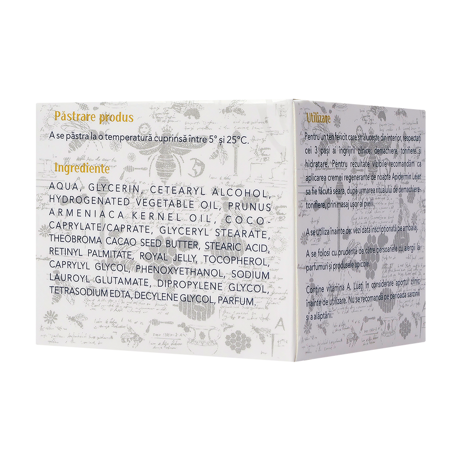 Apidermin crema lejera pentru noapte 50 ml