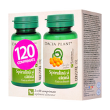 Spirulina & catina 120 comprimate