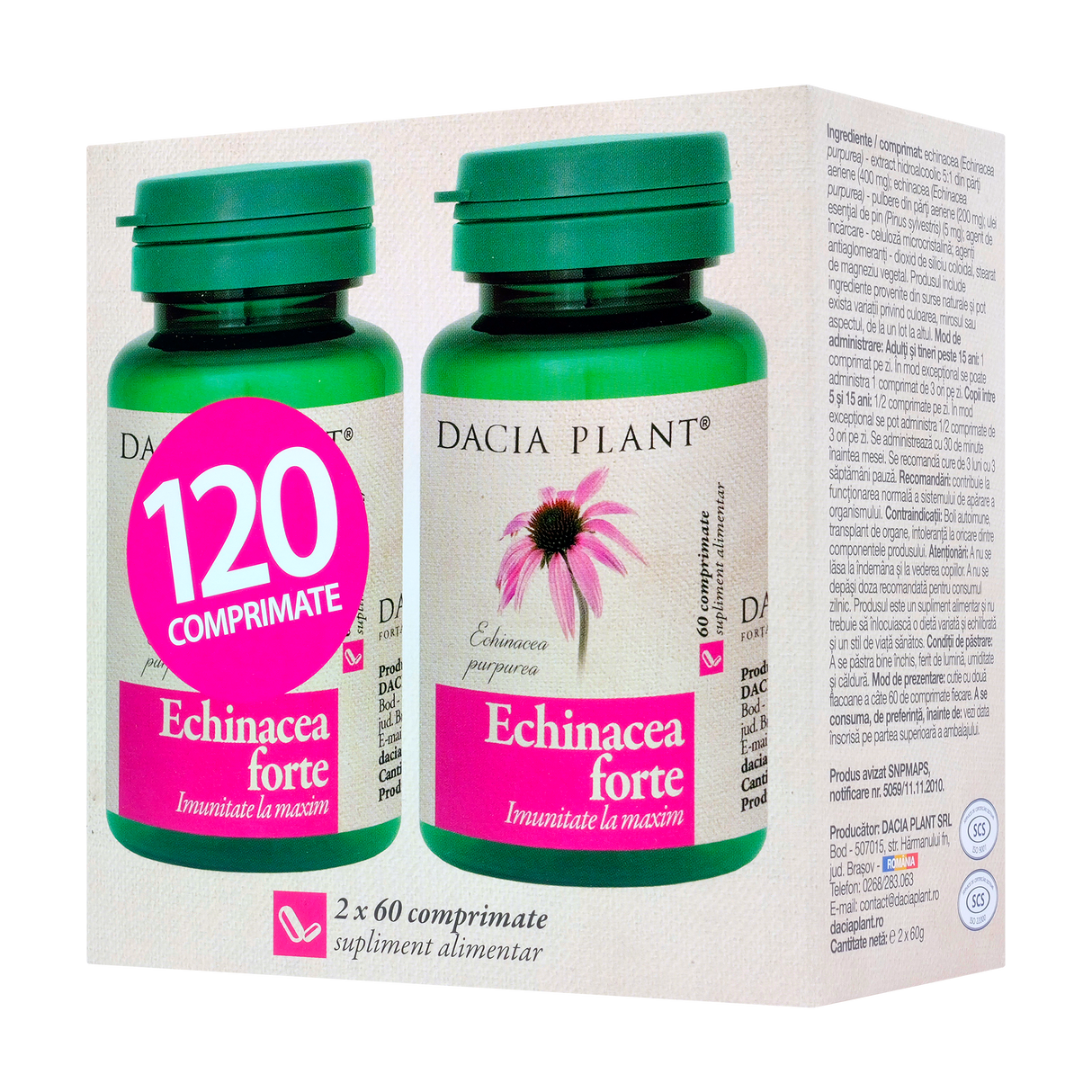 Echinaceea forte 120 comprimate