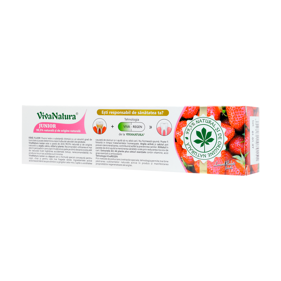 Pasta de dinti Junior capsuni 80 ml