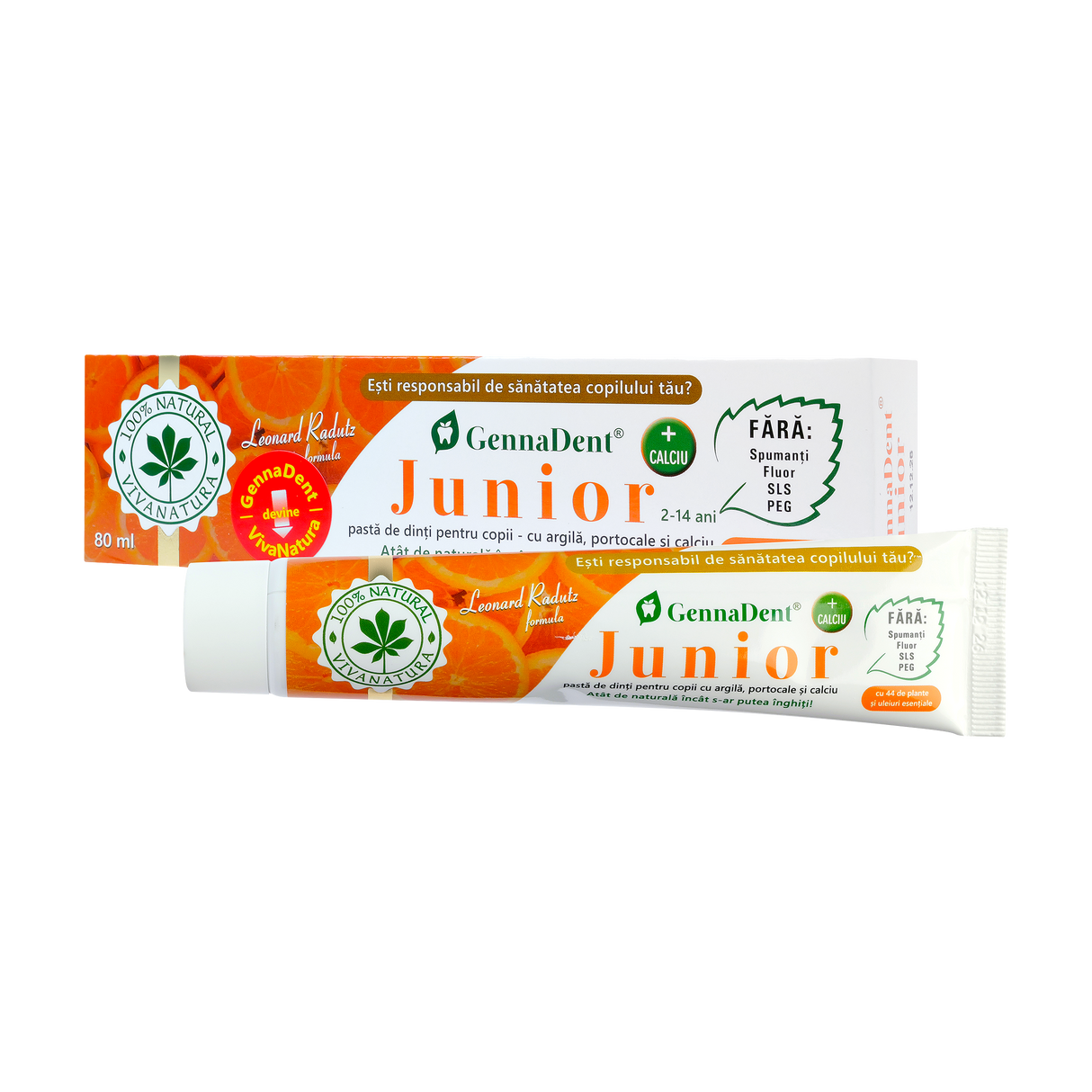Pasta de dinti Junior portocale 80 ml