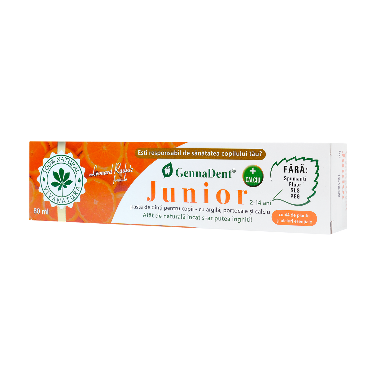 Pasta de dinti Junior portocale 80 ml