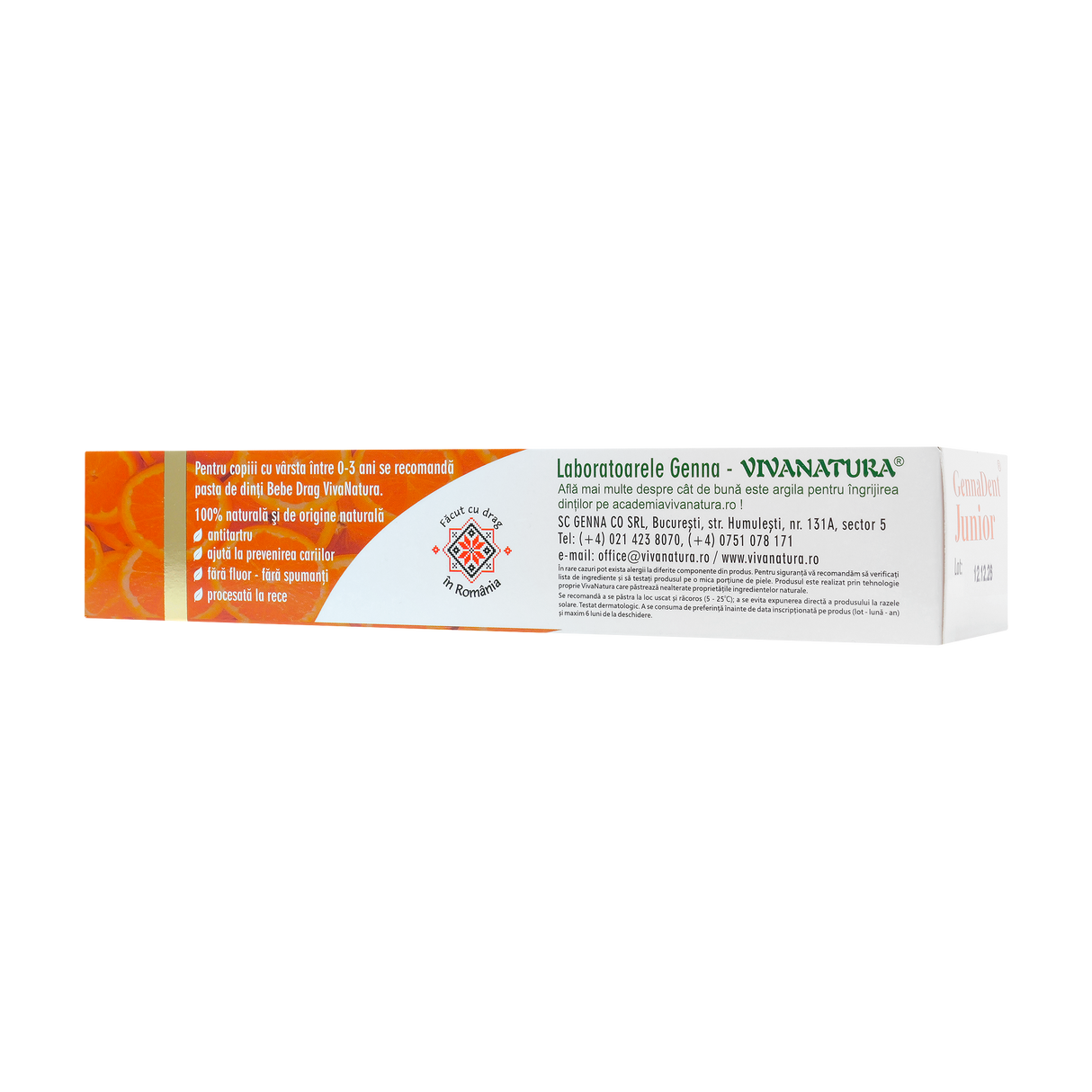 Pasta de dinti Junior portocale 80 ml