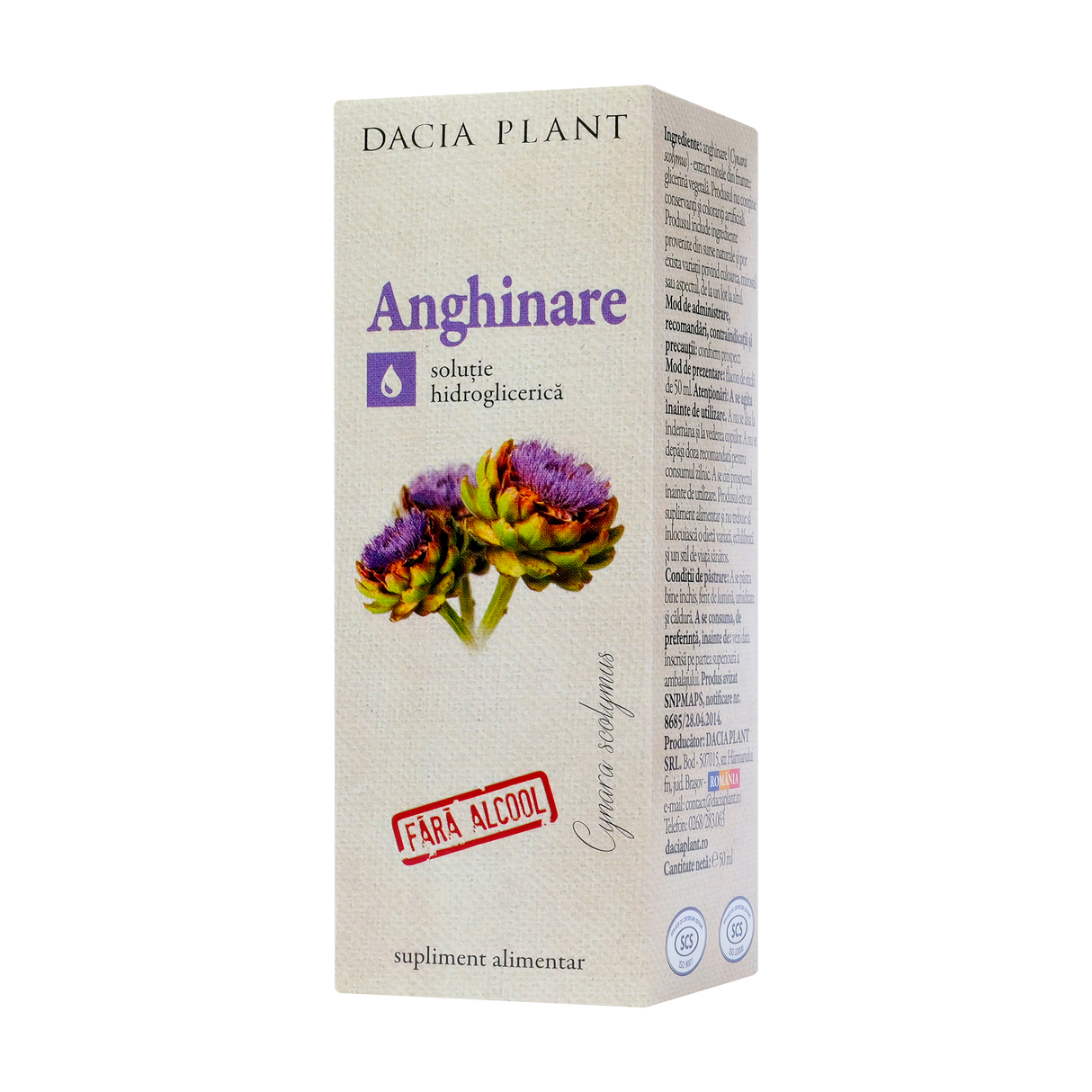 Anghinare fara alcool 50 ml