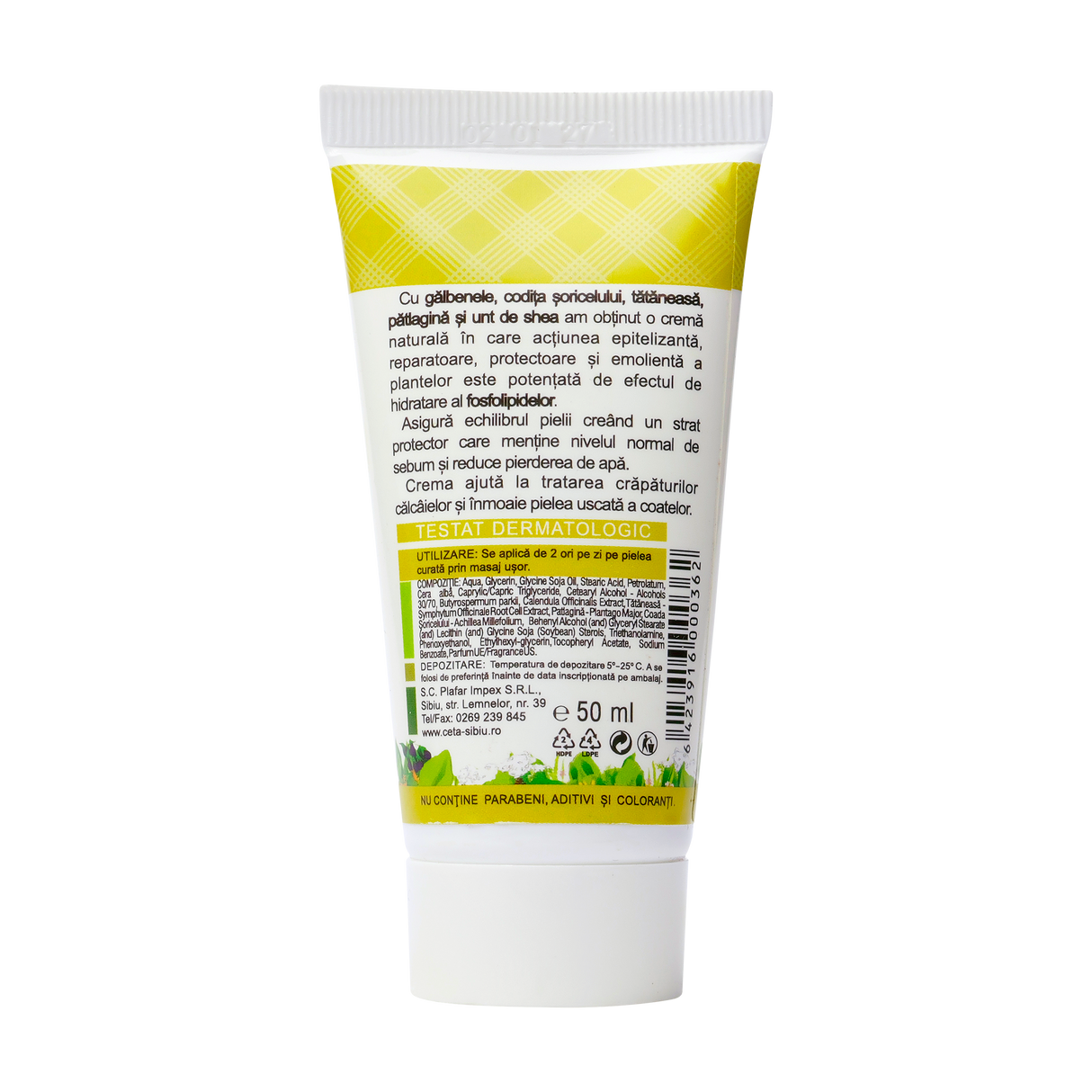 Crema hidratanta coate si calcaie 50 ml