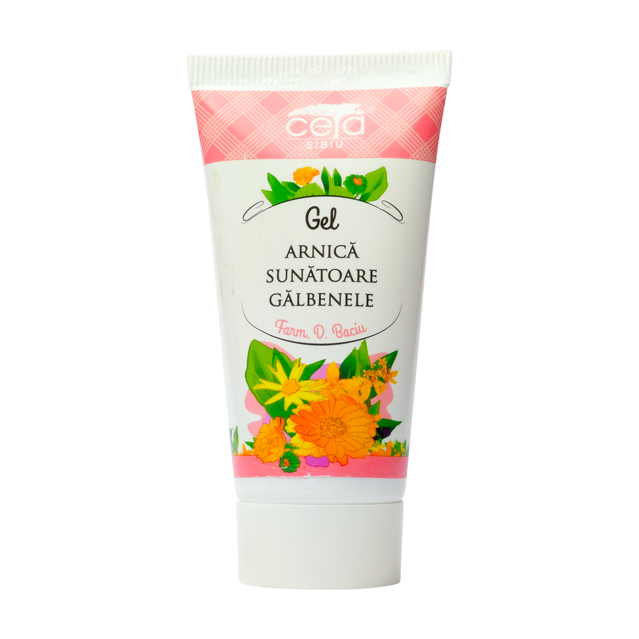 Gel arnica, sunatoare si galbenele 50 ml