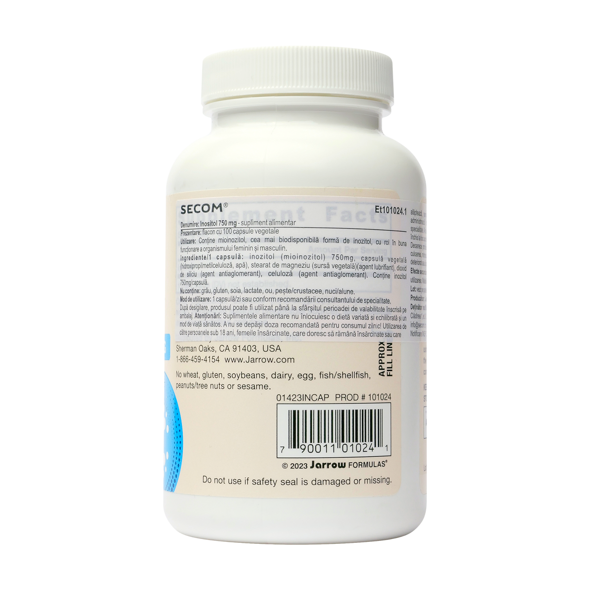 Inositol 750mg 100 capsule