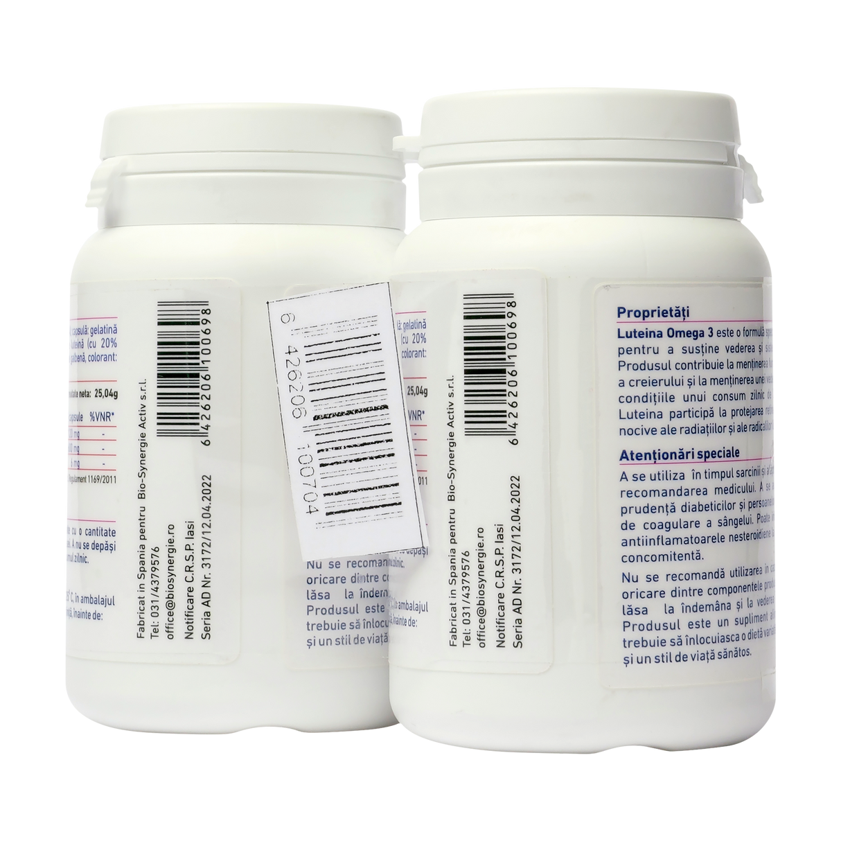 Pachet - luteina Omega 3 30 capsule 1+1 GRATIS