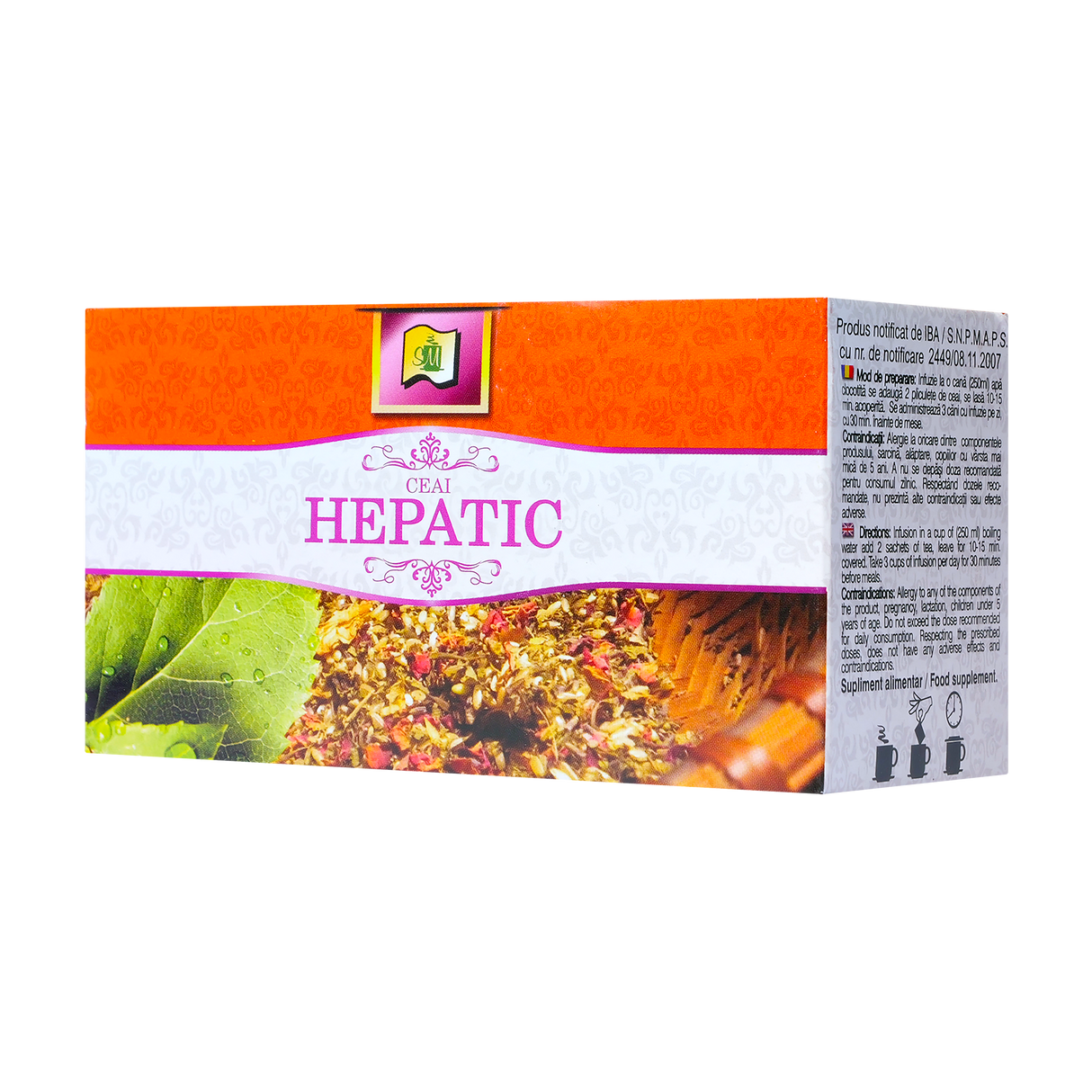 Ceai hepatic 20 plicuri Stefmar