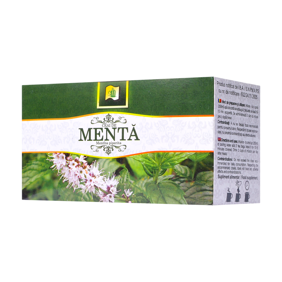 Ceai menta frunze 20 plicuri
