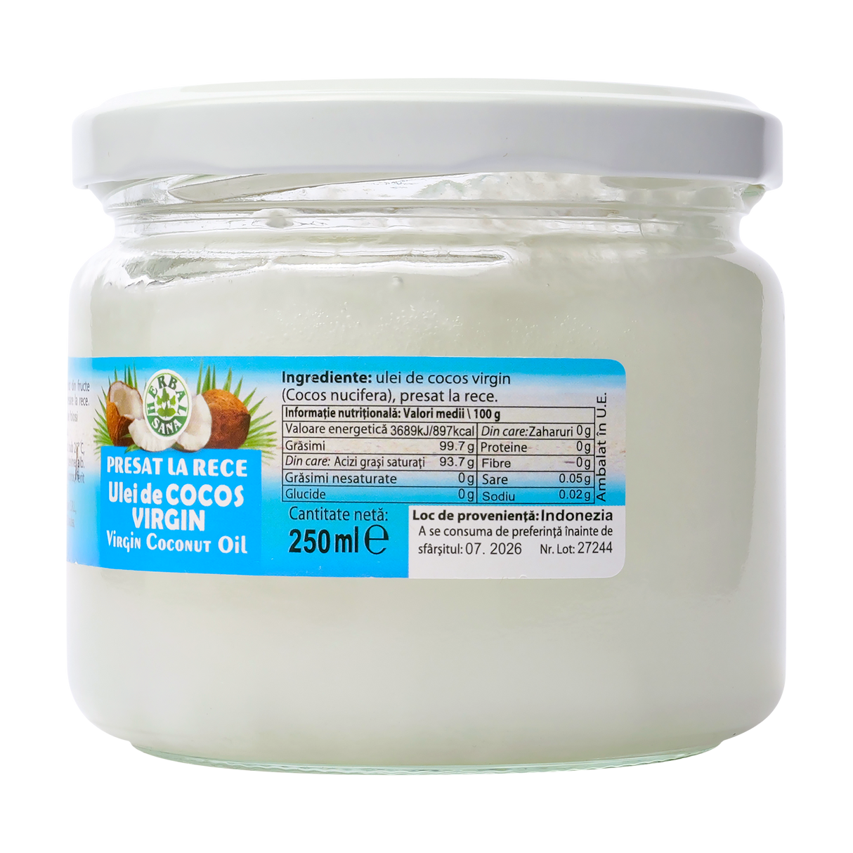 Ulei cocos 250 ml