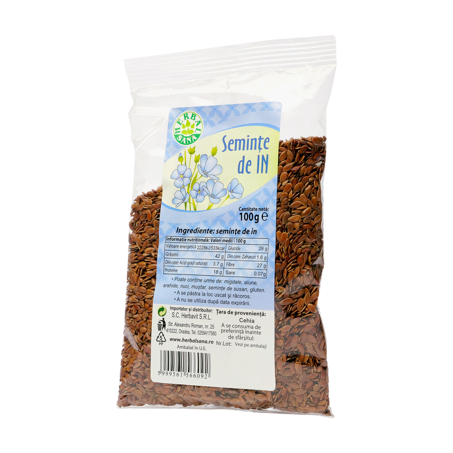 Seminte de in 100 g