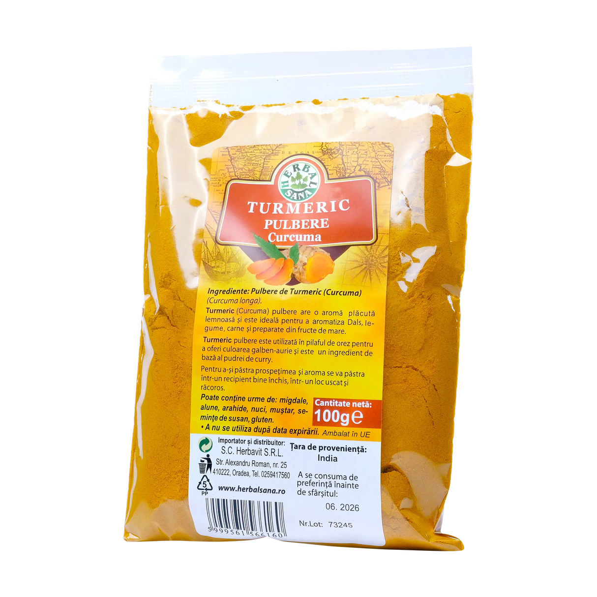Turmeric pulbere 100 g