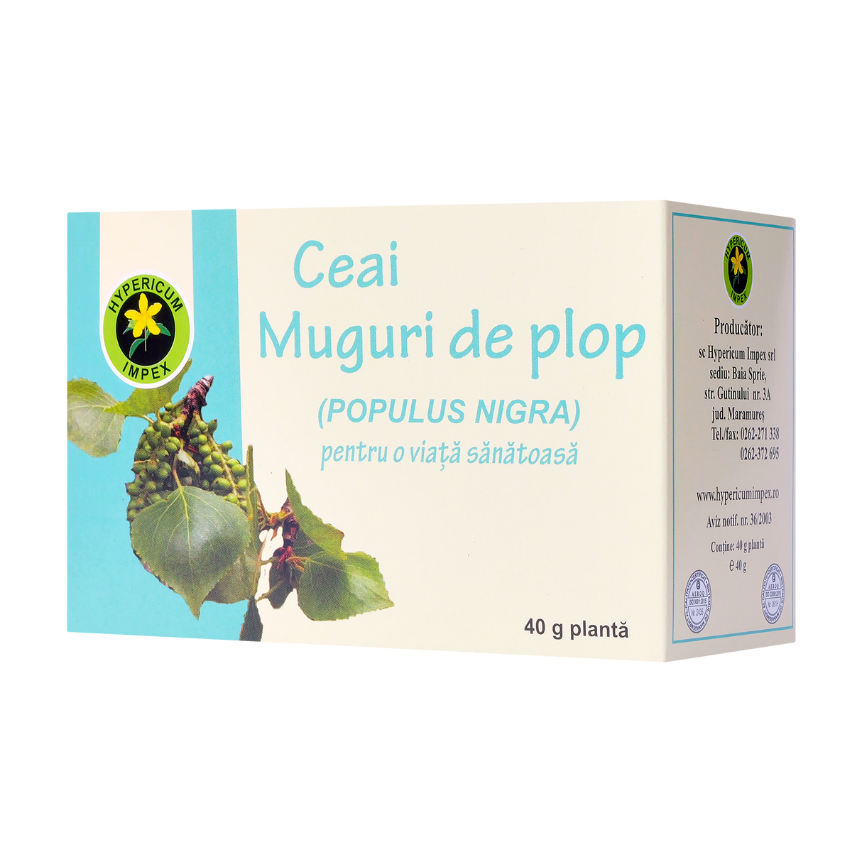 Ceai muguri de plop negu 40 g