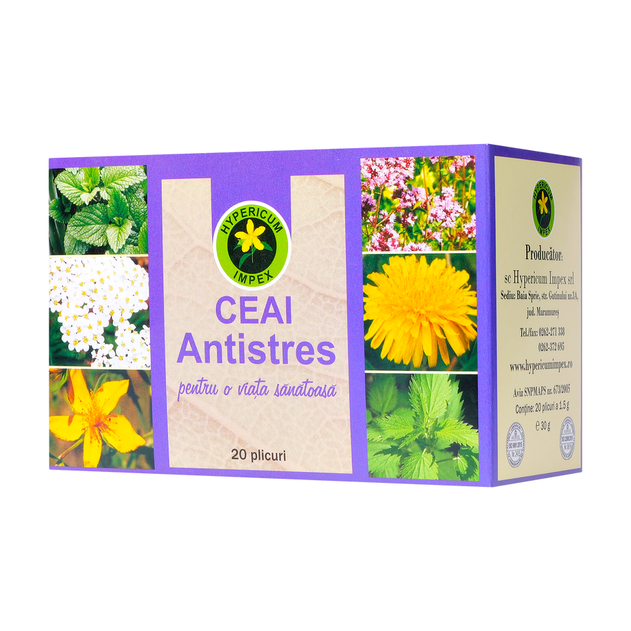 Ceai antistres 20 plicuri Hypericum