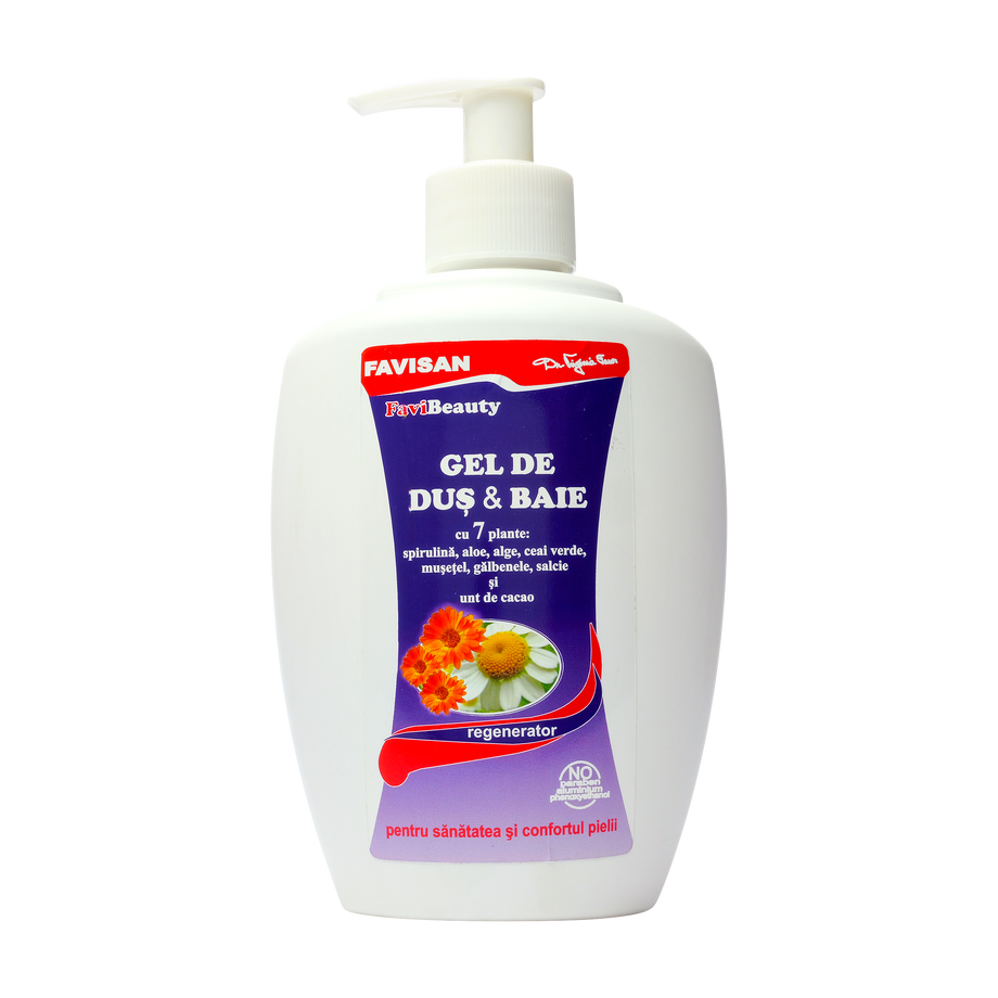 Gel dus si baie cu 7 plante 300 ml