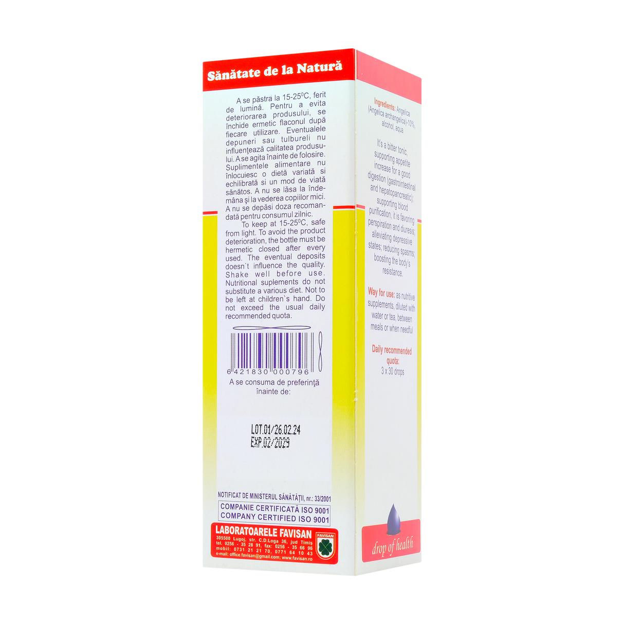 Tinctura angelica 50 ml