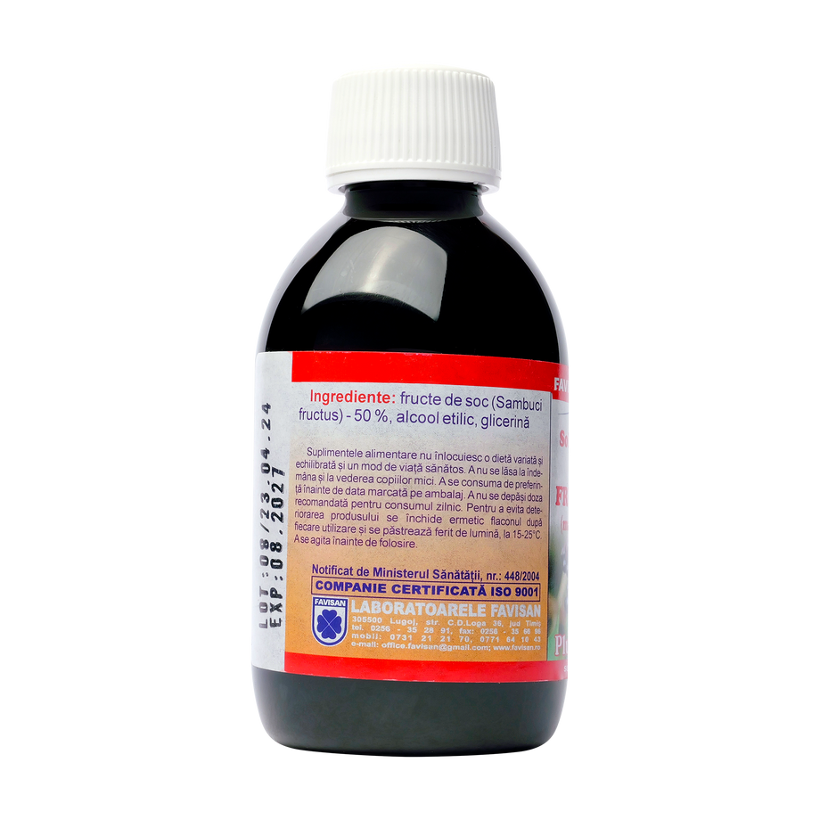 Solutie extractiva fructe soc 200 ml