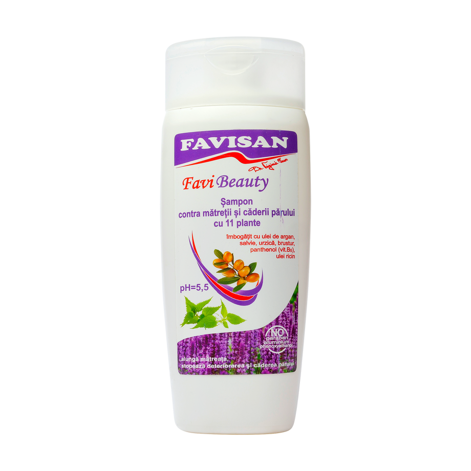 Sampon contra matretii si caderii parului cu 11 plante favibeauty 200 ml
