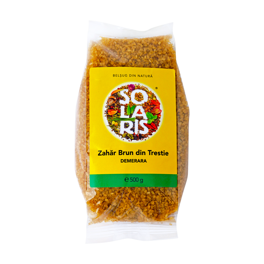 Zahar brun din trestie Demerara 500 g