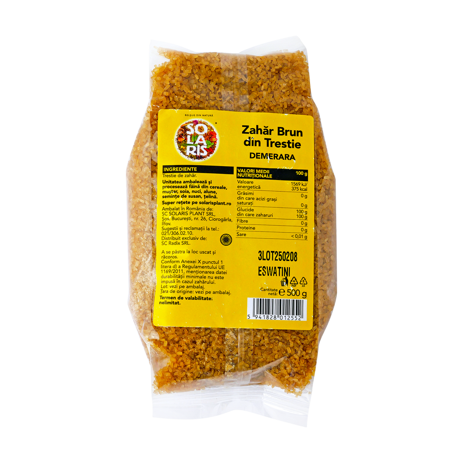 Zahar brun din trestie Demerara 500 g