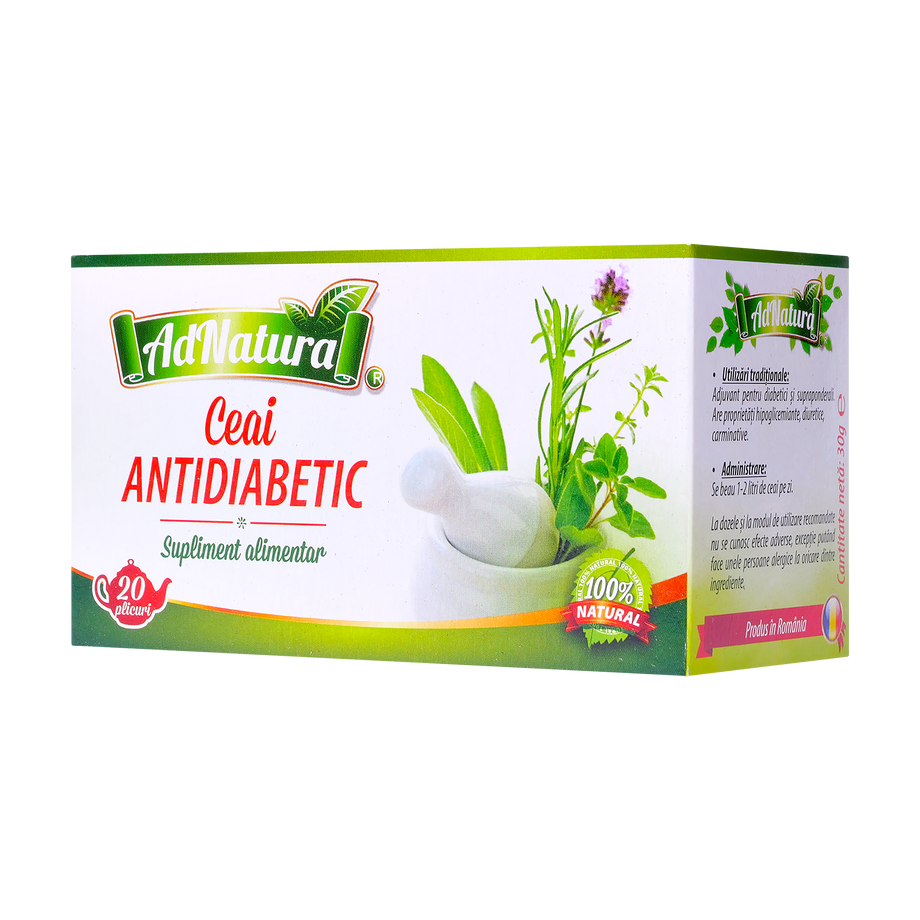 Ceai Antidiabetic 20 plicuri AdNatura