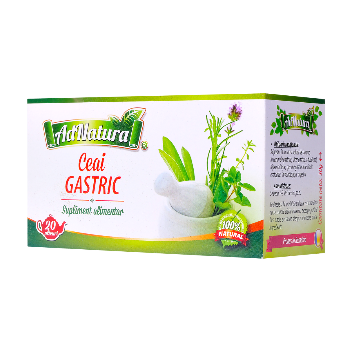 Ceai Gastric 20 plicuri AdNatura