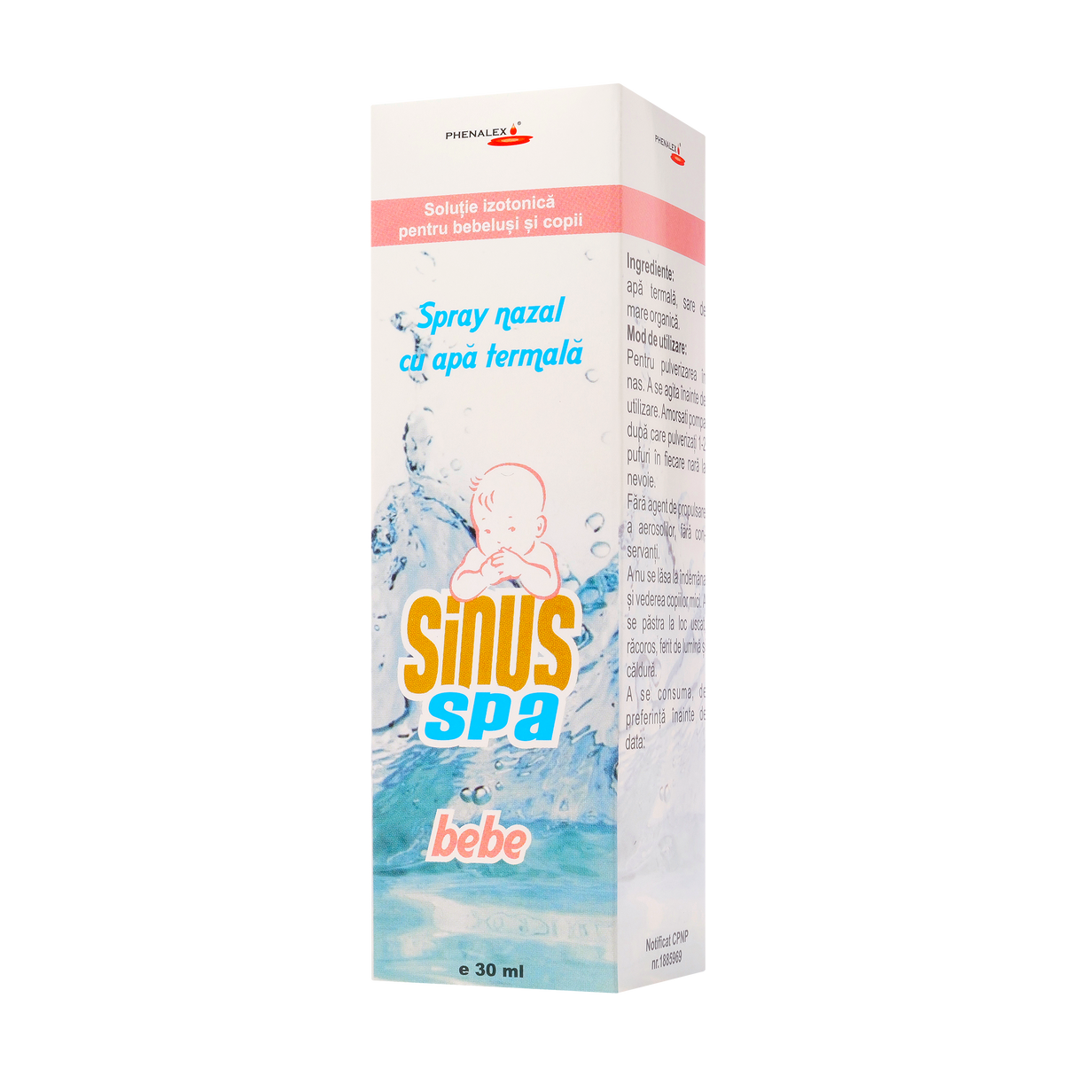 Sinus SPA bebe - spray nazal cu apa termala 30 ml