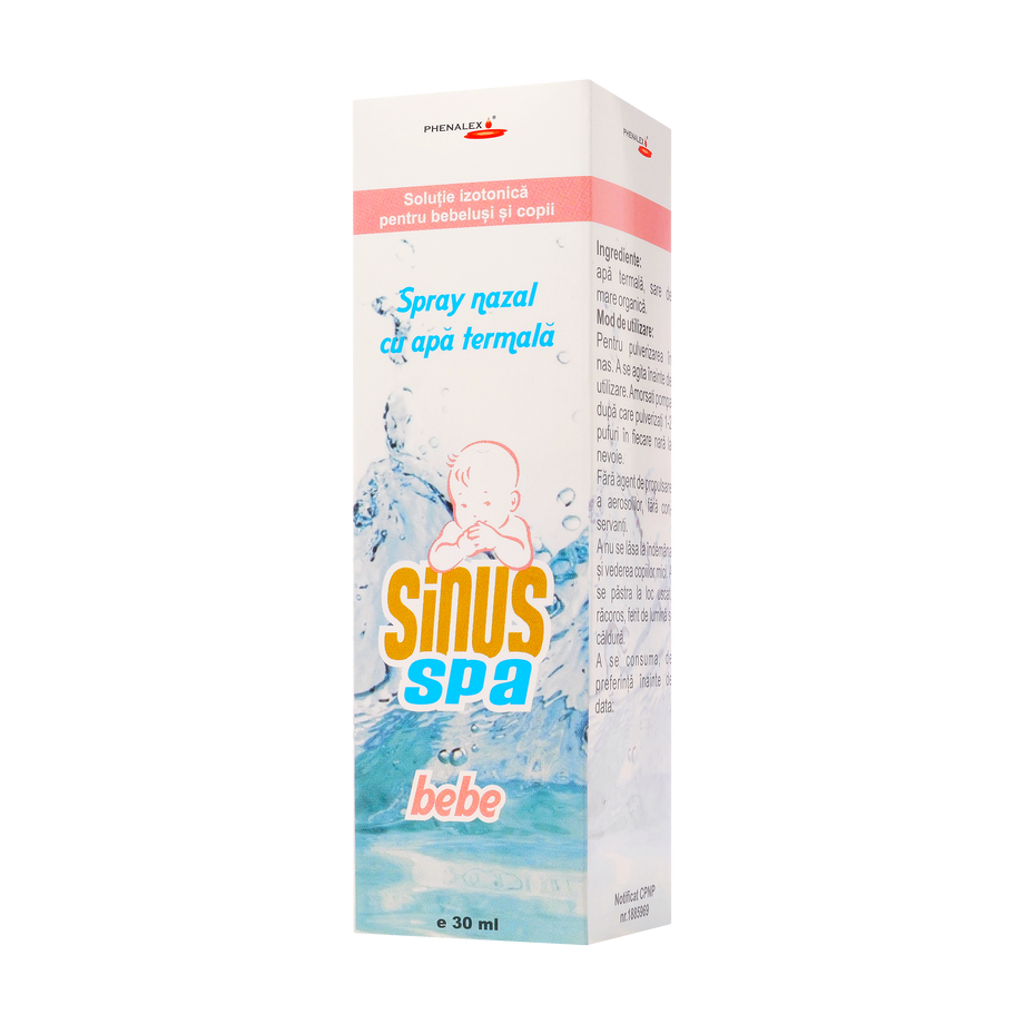 Sinus SPA bebe - spray nazal cu apa termala 30 ml